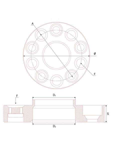 Wheel Spacers 30MM 5x112 66.6 AUDI MERCEDES