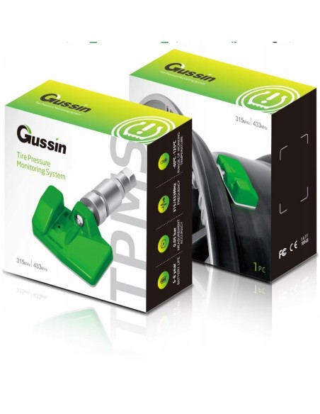 Czujnik ciśnienia opon TPMS zawór aluminiowy