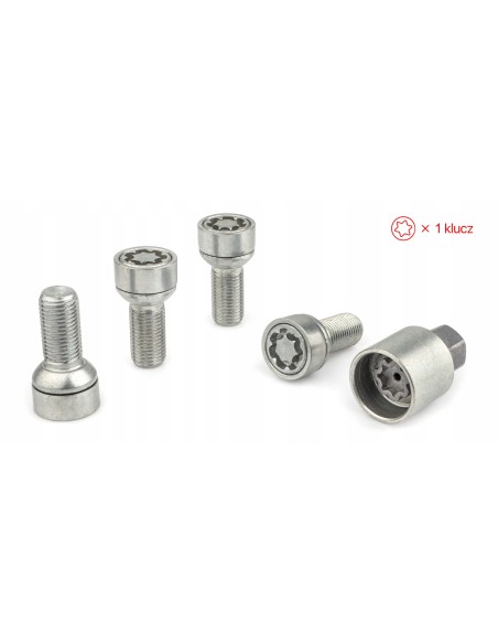Śruby Zabezpieczające M14x1.5x27mm AUDI CUPRA SEAT SKODA VOLKSWAGEN VW