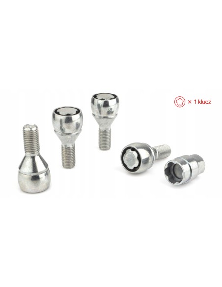 Śruby Zabezpieczające M12x1.5x23mm BMW FIAT MINI OPEL RENAULT SAAB SUZUKI