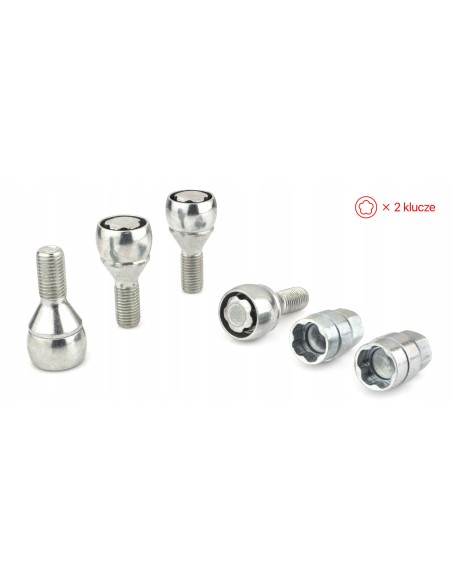 Śruby Zabezpieczające M12x1.5x23mm BMW FIAT MINI NISSAN OPEL RENAULT SUZUKI