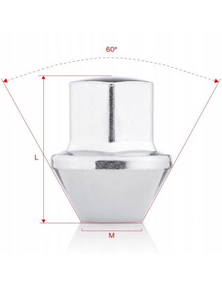 Nakrętki do kół felg M14x1.5x33mm FORD JAGUAR LAND ROVER