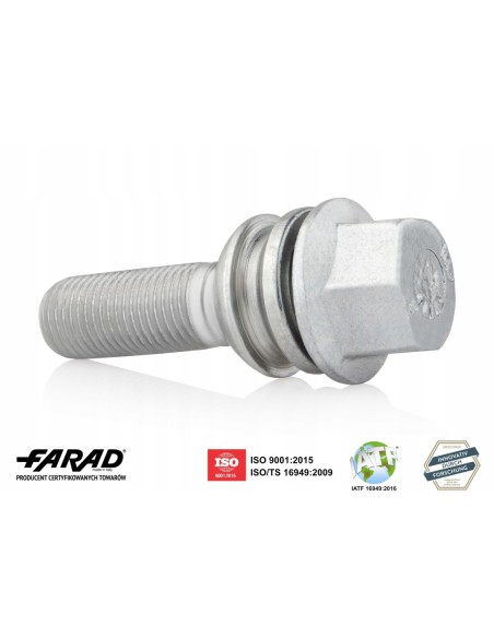 Śruba do kół felg M14x1.5x36mm AUDI PORSCHE VOLKSWAGEN