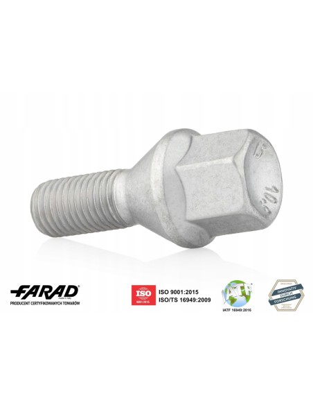 Śruba do felg M12x1.5x23mm DACIA FIAT FORD NISSAN OPEL RENAULT
