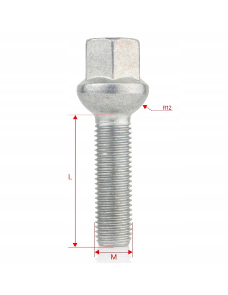 Śruby do kół felg M12x1.5x40mm CHRYSLER MERCEDES