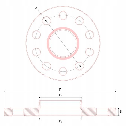 Wheel Spacers 5mm 5x112 57.1 AUDI CUPRA VOLKSWAGEN VW