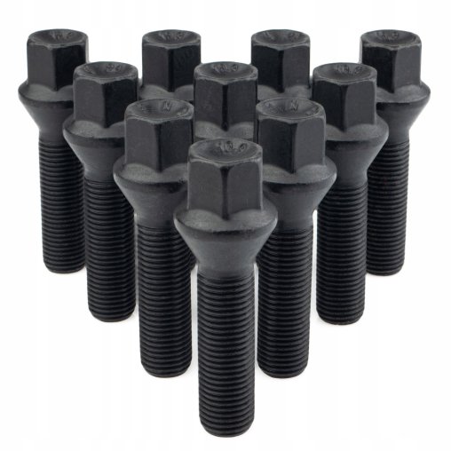 10 x DŁUGIE ŚRUBY GETMANN M14x1.5x35mm Stożek Klucz 17