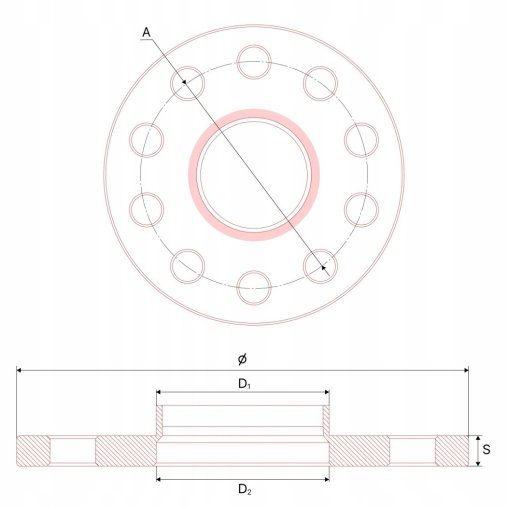 Wheel Spacers 5mm 5x112 66.6 AUDI MERCEDES