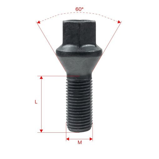 Wheel Bolt M14x1.5x30mm BMW