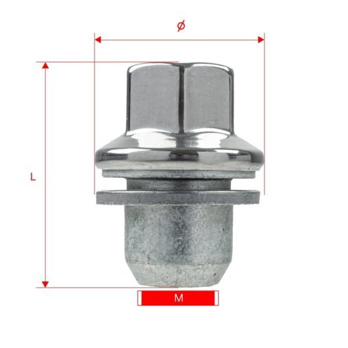 Nakrętki do kół felg kół M14x1.5x46mm LAND ROVER