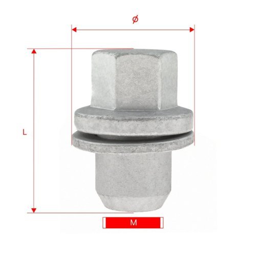 Nakrętka do felg kół M14x1.5x46mm Płaska Podkładka Klucz 22 LAND ROVER