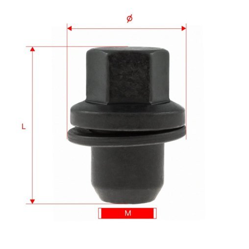 Nakrętki do felg kół M14x1.5x46mm LAND ROVER