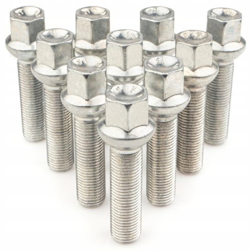 10 x DŁUGIE ŚRUBY GETMANN M14x1.5x65mm Kula R14 Klucz 17
