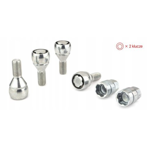 Locking Wheel Bolts M12x1.5x23mm BMW FIAT MINI NISSAN OPEL RENAULT SUZUKI