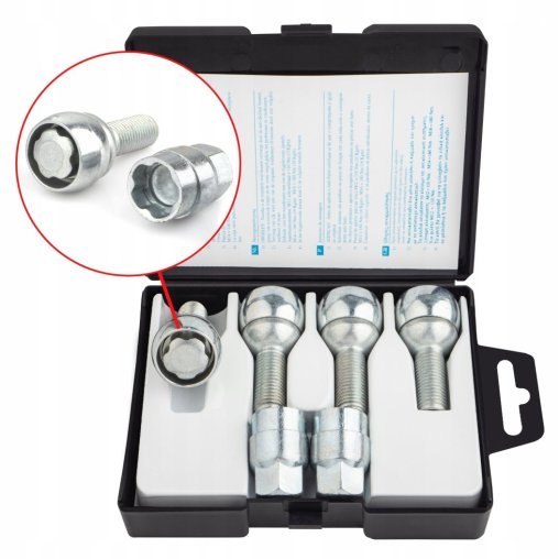 Locking Wheel Bolts M12x1,5x28mm AUDI SKODA VOLKSWAGEN VW