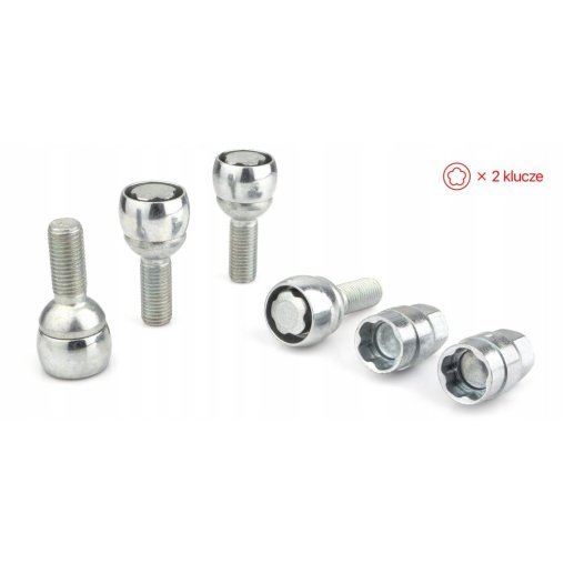 Locking Wheel Bolts M12x1,5x28mm AUDI SKODA VOLKSWAGEN VW