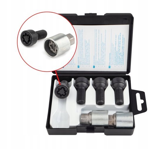 Locking Wheel Bolts M14x1.5x28mm LEXUS MERCEDES SUBARU TOYOTA
