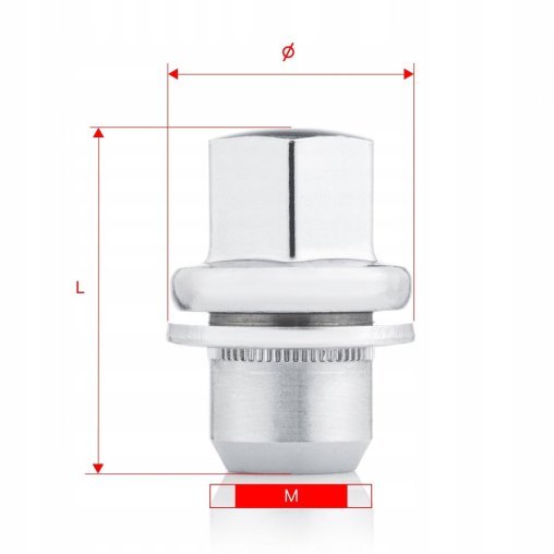 Wheel Nut M14x1.5x46mm LAND ROVER