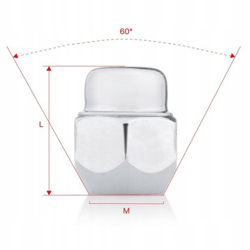 Wheel Nut M12x1.5x26mm GENESIS HYUNDAI KIA MAZDA