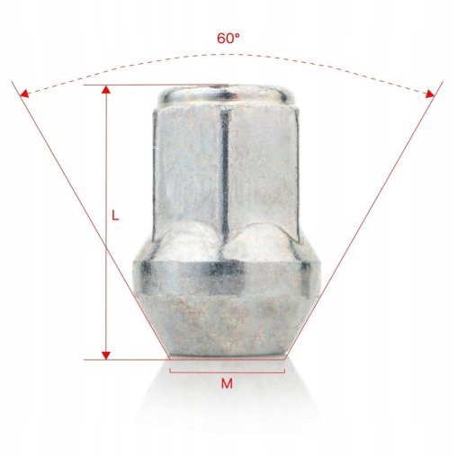 Nakrętka do felg nieoryginalnych M12x1.25x33mm CHEVROLET INFINITI OPEL