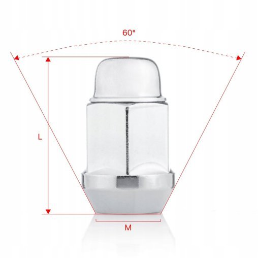 Wheel Nut for Aftermarket Wheel M12x1.25x35mm INFINITI NISSAN SUBARU