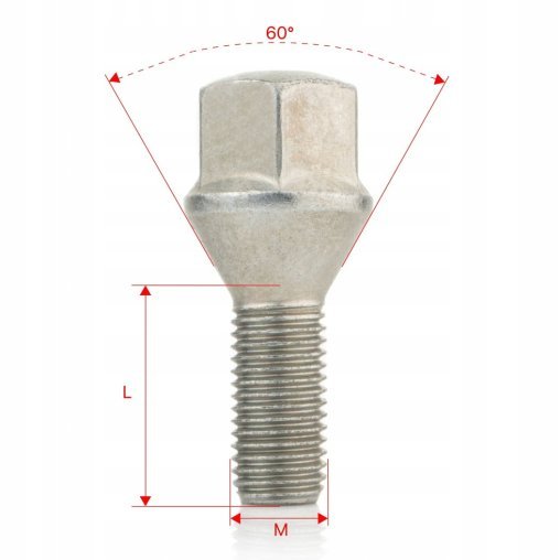 Wheel Bolts M12x1.5x24mm DACIA NISSAN RENAULT DAEWOO