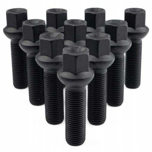 10 x DŁUGIE ŚRUBY GETMANN M12x1.5x55mm Kula R12 Klucz 17