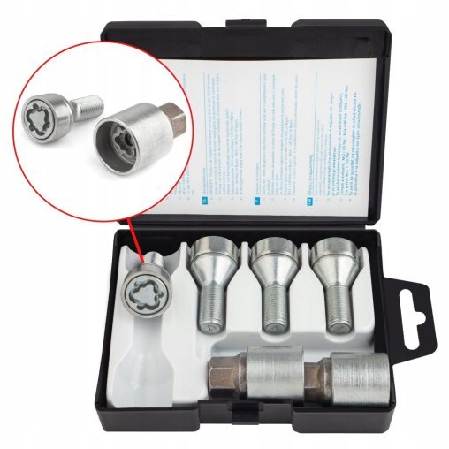 Locking Wheel Bolts M14x1.5x28mm BMW RENAULT
