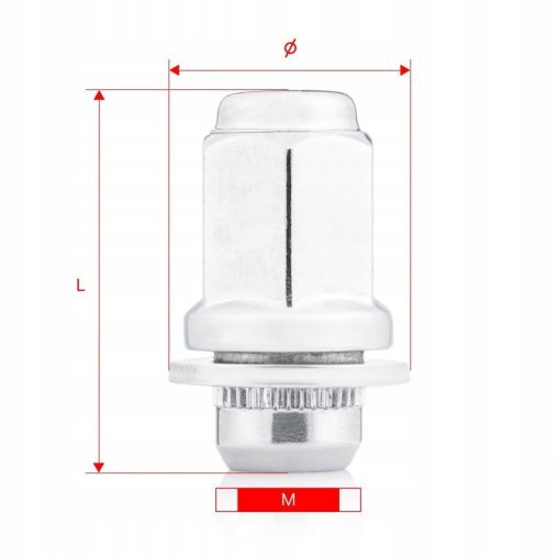 Nakrętka do kół felg M12x1.5x47mm CHERY LEXUS TOYOTA