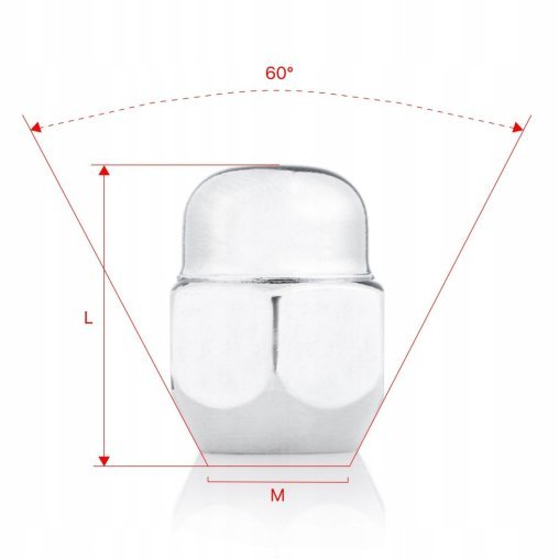 Wheel Nuts M12x1.5x26mm GENESIS HYUNDAI KIA MAZDA