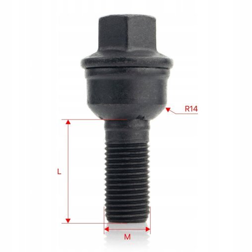 Wheel Bolt kół M14x1.5x30mm AUDI VOLKSWAGEN