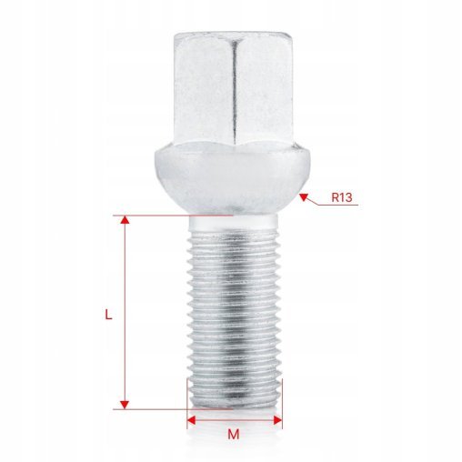 Wheel Bolts M12x1.5x24mm AUDI SEAT SKODA VOLKSWAGEN VW