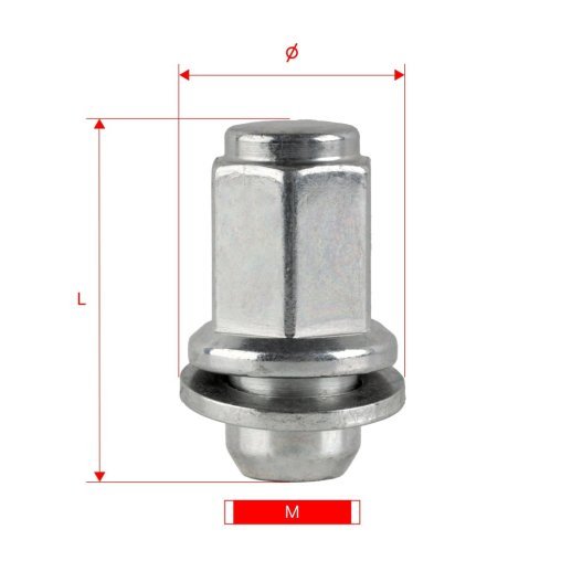 Nakrętki do kół felg M12x1.5x47mm DR LEXUS TOYOTA MITSUBISHI