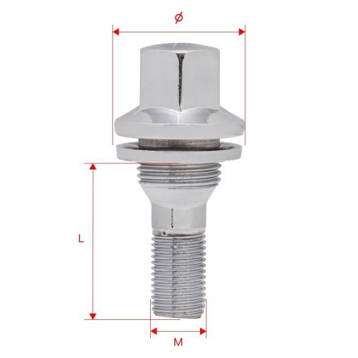 Wheel Bolt M12x1.25x36mm CITROEN PEUGEOT