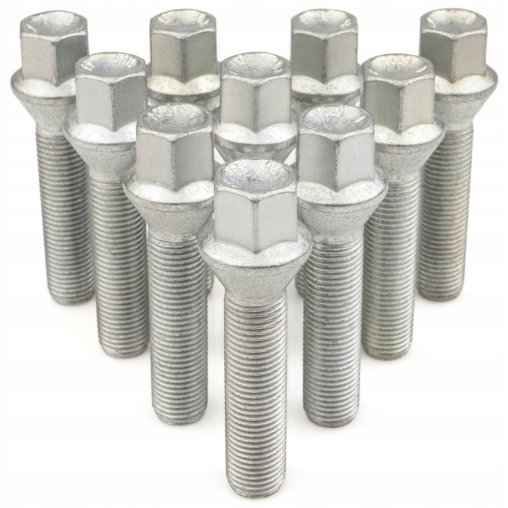 10 × DŁUGIE ŚRUBY GETMANN M14x1.5x48mm Stożek Klucz 17