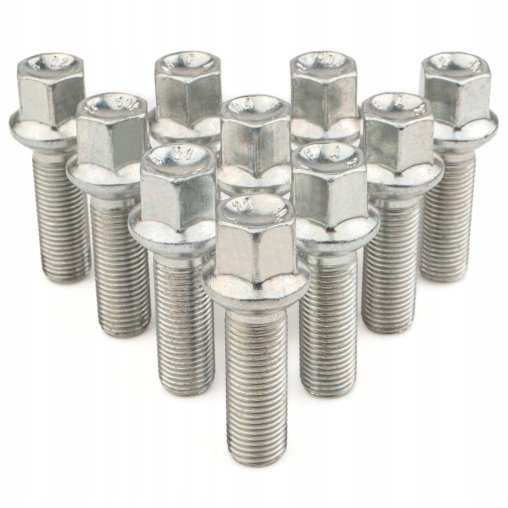 10 × DŁUGIE ŚRUBY GETMANN M14x1.5x33mm Kula R14 Klucz 17