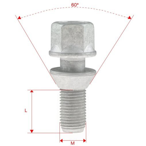 Oryginalne śruby M12x1.25x26mm Stożek Klucz 17 CITROEN FIAT PEUGEOT TOYOTA