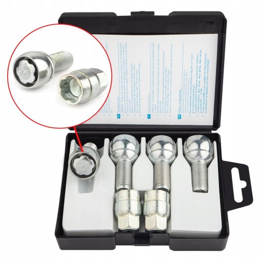 Locking Wheel Bolts M14x1.5x28mm AUDI CUPRA SEAT SKODA VOLKSWAGEN VW