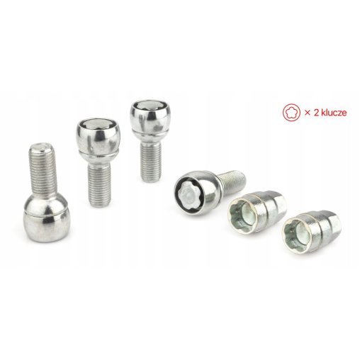 Locking Wheel Bolts M14x1.5x28mm AUDI CUPRA SEAT SKODA VOLKSWAGEN VW