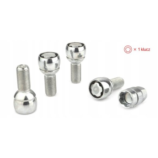 Locking Wheel Bolts M14x1.5x28mm AUDI CUPRA SEAT SKODA VOLKSWAGEN VW 2
