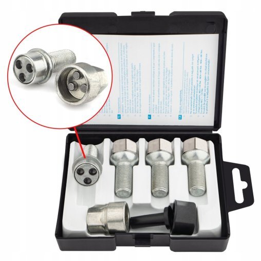 Locking Wheel Bolts M14x1.5x27mm AUDI SKODA SEAT VOLKSWAGEN VW