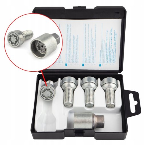 Locking Wheel Bolts M14x1.5x27mm AUDI CUPRA SEAT SKODA VOLKSWAGEN VW