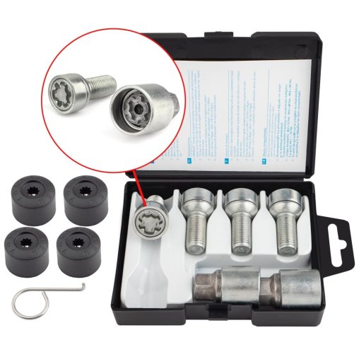 Locking Wheel Bolts M14x1.5x27mm AUDI SKODA SEAT CUPRA VOLKSWAGEN VW