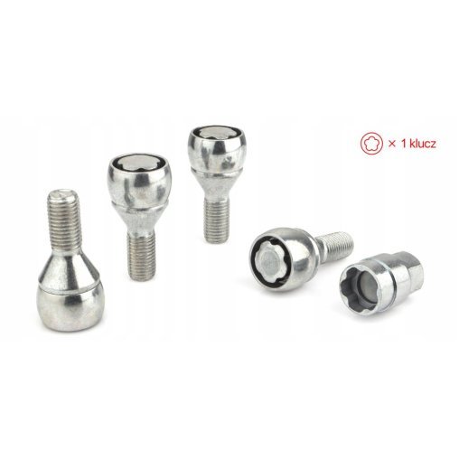 Locking Wheel Bolts M12x1.5x23mm BMW FIAT MINI OPEL RENAULT SAAB SUZUKI