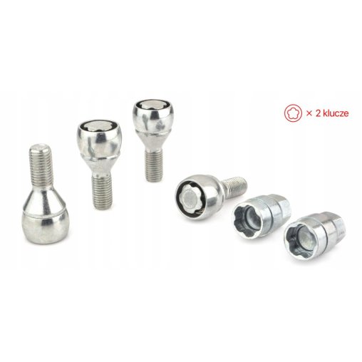 Locking Wheel Bolts M12x1.5x23mm BMW FIAT MINI NISSAN OPEL RENAULT SUZUKI 2