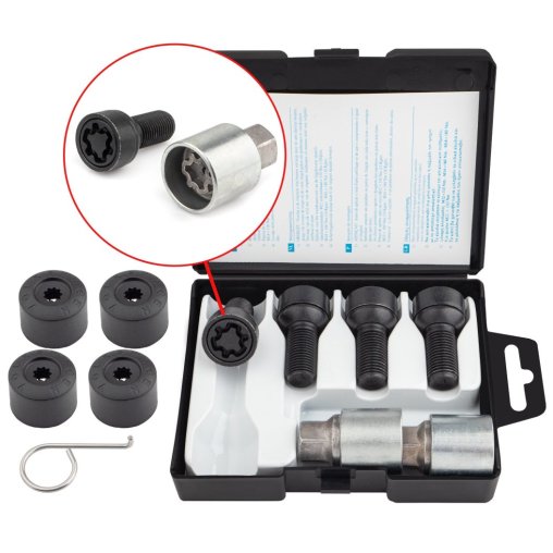 Locking Wheel Bolts M14x1.5x27mm AUDI CUPRA SEAT SKODA VOLKSWAGEN VW