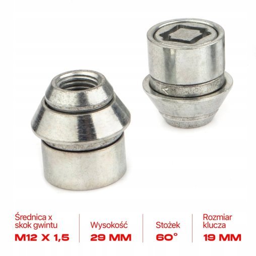 Locking Wheel Nuts M12x1.5x29mm FORD