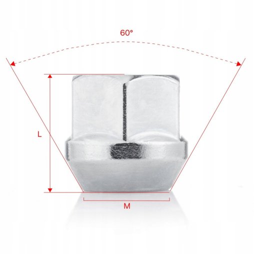 Wheel Nut M12x1.5x21mm FORD HONDA HYUNDAI KIA LEXUS OPEL TOYOTA 2