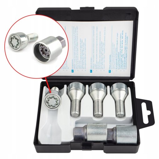 Śruby Zabezpieczające M12x1.5x24mm BMW DACIA FIAT FORD OPEL RENAULT