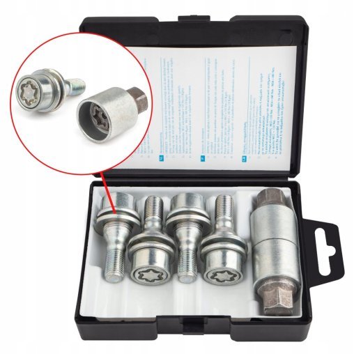 Locking Wheel Bolts M12x1.25x36mm CITROEN PEUGEOT